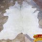 HS1164-F HILASON HAIR ON LEATHER PURE BRAZILIAN COWHIDE SKIN RUG CARPET NATURAL