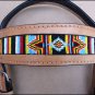 HILASON WESTERN LEATHER BRIDLE HEADSTALL BREAST COLLAR TAN W/ BEADED INLAY