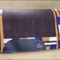 FEP228 MADE USA HILASON WESTERN WOOL SHOCK BUSTER SADDLE BLANKET PAD BROWN RUST