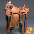 WD060-F HILASON BIG KING SERIES WESTERN WADE RANCH ROPING COWBOY TRAIL SADDLE 16