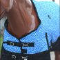 75" HILASON 1200D POLY RIPSTOP WATERPROOF HORSE WINTER BLANKET BLUE GIRRAFE