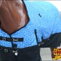 75" HILASON 1200D POLY RIPSTOP WATERPROOF HORSE WINTER BLANKET BLUE GIRRAFE