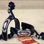 HILASON BLACK STEEL YOUTH SPURS AZTEC DESIGN ENGRAVED GS TRIM CHAP GUARD