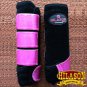 MEDIUM HILASON GLITTER PINK HORSE FRONT LEG PROTECTION ULTIMATE SPORTS BOOT PAIR