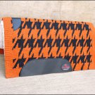 FEP247 MADE IN USA HILASON WESTERN WOOL SHOCK BUSTER SADDLE BLANKET PAD ORANGE