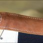 FP835-F HILASON WESTERN WOOL FELT SADDLE PAD WITH YELLOW ALLIGATOR PRINT LEATHER