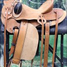 HILASON BIG KING SERIES WESTERN WADE RANCH ROPING COWBOY LEATHER HORSE SADDLE