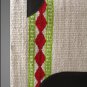 FEP148 HILASON WESTERN NEW ZEALAND WOOL HORSE SADDLE BLANKET WHITE RED GREEN