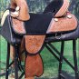 TW101MBK-F HILASON TREELESS WESTERN TRAIL BARREL RACING LEATHER HORSE SADDLE 14"