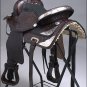 TO100DBA- HILASON TREELESS WESTERN TRAIL BARREL RACING SADDLE 16