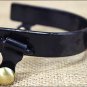HILASON BLACK STEEL MEN SPURS SOLID BRASS BUTTONS