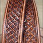 36 INCH WESTERN NOCONA LEATHER MENS BELT TOOLED SQUARE WEAVE COPPER