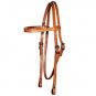 CIRCLE Y REGULAR OIL LEATHER SINGLE PLY HORSE BROWBAND HEADSTALL