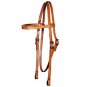 CIRCLE Y REGULAR OIL LEATHER SINGLE PLY HORSE BROWBAND HEADSTALL