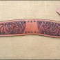 F493 HILASON WESTERN LEATHER HORSE BREAST COLLAR MAHOGANY HAND TOOL