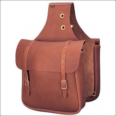 90-4251-BR WEAVER CHAP BROWN LEATHER HORSE SADDLE BAG TACK WESTERN