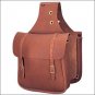 90-4251-BR WEAVER CHAP BROWN LEATHER HORSE SADDLE BAG TACK WESTERN