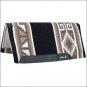 34" X 38" CLASSIC EQUINE ESP WOOL FOAM DURABLE HORSE SADDLE TOP PAD BLACK TAN