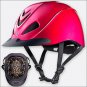 LARGE TROXEL LIBERTY FUCHSIA WITH CHEETAH HEADLINER LOW PROFILE SCHOOLING HELMET