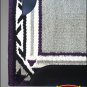 MADE N USA F221 HILASON WESTERN WOOL SHOCK BUSTER SADDLE BLANKET PAD GRAY PURPLE