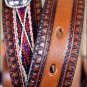 812TN 26 inch JUSTIN BOY'S TAN WESTERN LEATHER RIBBON BELT COWBOY