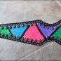 HILASON WESTERN LEATHER HORSE BRIDLE HEADSTALL TAINTED GLASS
