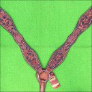 HILASON WESTERN LEATHER HORSE BREAST COLLAR MAHOGANY BLACK