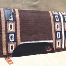 FEP305 MADE IN USA HILASON WESTERN WOOL SHOCK BUSTER SADDLE BLANKET PAD BROWN NA