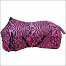 81 INCH PINK ZEBRA TOUGH-1 600D RIPSTOP POLY WATERPROOF HORSE WINTER SHEET