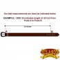 GM301-F HILASON HAND MADE HEAVY DUTY BUFFALO HIDE LEATHER STICHED BELT 40"