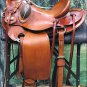 WD085TK-F HILASON BIG KING WESTERN WADE RANCH TKPING COWBOY TRAIL SADDLE 17"