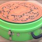 AH-6 HILASON HORSE MEDIUM NEON LIME MOLDED HEAVY DUTY ABS ROPE CAN LEATHER TRIM