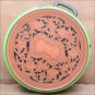 AH-6 HILASON HORSE MEDIUM NEON LIME MOLDED HEAVY DUTY ABS ROPE CAN LEATHER TRIM