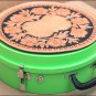AH-2 HILASON HORSE MEDIUM NEON LIME MOLDED HEAVY DUTY ABS ROPE CAN LEATHER TRIM