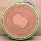 AH-3 HILASON HORSE MEDIUM NEON LIME MOLDED HEAVY DUTY ABS ROPE CAN LEATHER TRIM