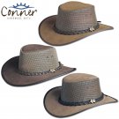 CONNER HANDMADE BC HATS COOL AS A BREEZE AUSTRALIAN LEATHER MESH CROWN HAT