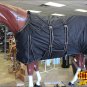 69" HILASON 1680D RIPSTOP WATERPROOF WINTER HORSE BLANKET WITH BELLY WRAP BLACK