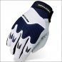 07 SIZE HERITAGE POLO PRO HORSE RIDING EQUESTRIAN PADDED GLOVE WHITE/NAVY