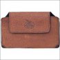 GEORGIA BOOT LIGHT BROWN GRAIN LEATHER LARGE SMARTPHONE HOLDER MAGNETIC CLOSURE