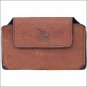 GEORGIA BOOT LIGHT BROWN GRAIN LEATHER LARGE SMARTPHONE HOLDER MAGNETIC CLOSURE