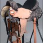TT316BKRO-F HILASON FLEX-TREE BARREL RACING TRAIL PLEASURE WESTERN SADDLE 16"