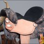 TT316BKRO-F HILASON FLEX-TREE BARREL RACING TRAIL PLEASURE WESTERN SADDLE 16"