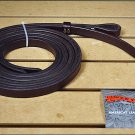 WALNUT WESTERN TACK HORSE LEATHER SPLIT REIN CHICAGO SCREW AT BIT ENDS BY CIRCLE