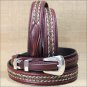 34 inch TONY LAMA WESTERN BROWN LEATHER DON DIEGO RANGER BELT