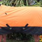 75 in HILASON 600D RIPSTOP WATERPROOF POLY TURNOUT HORSE WINTER SHEET ORANGE