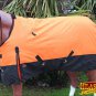 70 in HILASON 600D RIPSTOP WATERPROOF POLY TURNOUT HORSE WINTER SHEET ORANGE