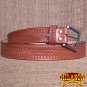 GM201M-F HILASON HAND MADE HEAVY DUTY BUFFALO HIDE LEATHER STICHED BELT 32"