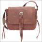 AMERICAN WEST BANDANA SIOUX LADIES CROSSBODY SHOULDER FLAP HAND BAG BRASS SPOTS