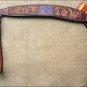 HILASON WESTERN LEATHER HORSE BREAST COLLAR MAHOGANY BARB WIRE CROSS GUN
