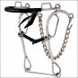 HORSE HACKAMORE GAG COMBINATION BIT LEATHER NOSEBAND 5 IN. MOUTH 8 IN. CHEEK